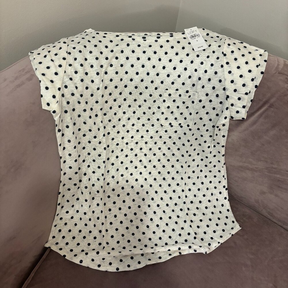 Ann Taylor Loft short sleeve linen tee